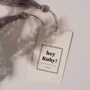 Hey Ruby! Hangtags rosa