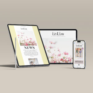 Liz & Lou Newsletter Tablett iPhone
