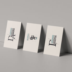 Triple Business Card Mockup Logo