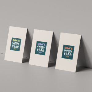 Triple Business Card Mockup by Anthony Boyd Graphics BGA Logos
