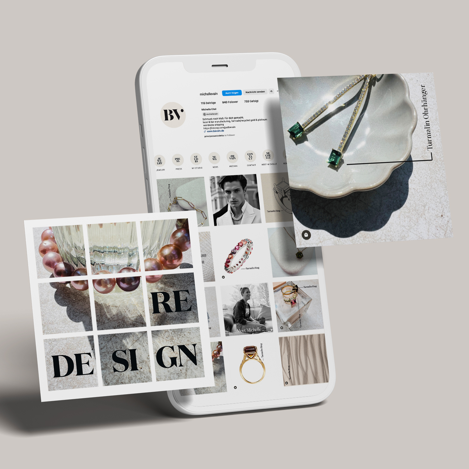 BEVAIN Instagram Concept iphone